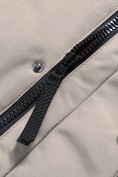 Купить Парка зимняя подростковая для мальчика с капюшоном бежевого цвета 9539B, фото 15
