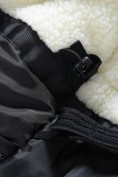 Купить Парка зимняя подростковая для мальчика с капюшоном черного цвета 9539Ch, фото 20