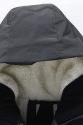 Купить Парка зимняя подростковая для мальчика с капюшоном черного цвета 9539Ch, фото 10