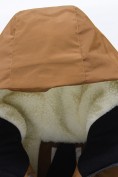 Купить Парка зимняя подростковая для мальчика с капюшоном коричневого цвета 9539K, фото 11