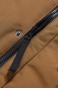 Купить Парка зимняя подростковая для мальчика с капюшоном коричневого цвета 9539K, фото 15
