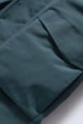 Купить Парка зимняя подростковая для мальчика с капюшоном темно-зеленого цвета 9539TZ, фото 14