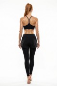 Купить Легинсы женские с шортами 2 в 1 с высокой посадкой черного цвета 9555_1Ch, фото 8