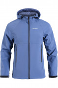 Купить Ветровка спортивная мужская с капюшоном softshell синего цвета 9563S, фото 22
