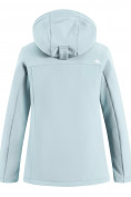 Купить Ветровка спортивная женская с капюшоном softshell бирюзового цвета 9566Br, фото 22