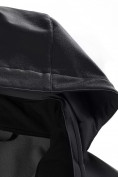 Купить Ветровка спортивная женская с капюшоном softshell черного цвета 9566Ch, фото 25