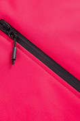 Купить Парка спортивная женская с капюшоном softshell красного цвета 9568Kr, фото 28