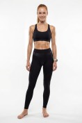 Купить Легинсы женские с высокой посадкой моделирующие черного цвета 9569_1Ch, фото 5
