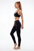 Купить Легинсы женские с высокой посадкой моделирующие черного цвета 9574_1Ch, фото 8