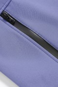 Купить Ветровка мужская софтшелл виндстоппер с капюшоном спортивная синего цвета 9611_1S, фото 19