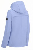 Купить Ветровка женская софтшелл виндстоппер с капюшоном спортивная голубого цвета 9612_1Gl, фото 6