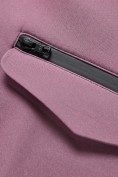 Купить Ветровка женская софтшелл виндстоппер с капюшоном спортивная малинового цвета 9612_1M, фото 16