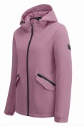 Купить Ветровка женская софтшелл виндстоппер с капюшоном спортивная малинового цвета 9612_1M, фото 6