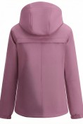 Купить Ветровка женская софтшелл виндстоппер с капюшоном спортивная малинового цвета 9612_1M, фото 7