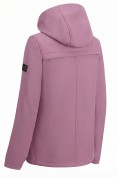Купить Ветровка женская софтшелл виндстоппер с капюшоном спортивная малинового цвета 9612_1M, фото 9