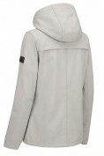 Купить Ветровка женская софтшелл виндстоппер с капюшоном спортивная серого цвета 9612_1Sr, фото 9