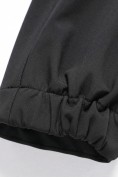 Купить Ветровка мужская софтшелл виндстоппер с капюшоном спортивная черного цвета 9613_1Ch, фото 8