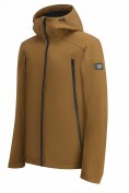 Купить Ветровка мужская софтшелл виндстоппер с капюшоном спортивная горчичного цвета 9613_1G, фото 2