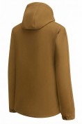 Купить Ветровка мужская софтшелл виндстоппер с капюшоном спортивная горчичного цвета 9613_1G, фото 6