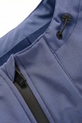 Купить Ветровка мужская софтшелл виндстоппер с капюшоном спортивная синего цвета 9613_1S, фото 13