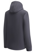 Купить Ветровка мужская софтшелл виндстоппер с капюшоном спортивная темно-серого цвета 9613_1TC, фото 6