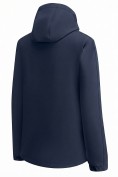 Купить Ветровка мужская софтшелл виндстоппер с капюшоном спортивная темно-синего цвета 9613_1TS, фото 6