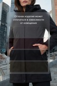 Купить Парка женская софтшелл виндстоппер удлинённая с капюшоном черного цвета 9614_1Ch, фото 4