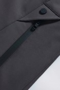 Купить Парка женская софтшелл виндстоппер удлинённая с капюшоном черного цвета 9614_1Ch, фото 13
