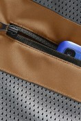 Купить Парка женская софтшелл виндстоппер удлинённая с капюшоном горчичного цвета 9614_1G, фото 15