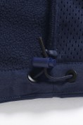 Купить Ветровка мужская софтшелл виндстоппер с капюшоном спортивная темно-синего цвета 9615_1TS, фото 24