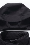 Купить Ветровка женская софтшелл виндстоппер с капюшоном спортивная черного цвета 9616_1Ch, фото 18