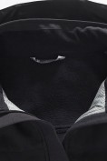 Купить Ветровка женская софтшелл виндстоппер с капюшоном спортивная черного цвета 9616_1Ch, фото 19