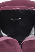 Купить Ветровка женская софтшелл виндстоппер с капюшоном спортивная малинового цвета 9616_1M, фото 19