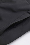 Купить Ветровка мужская софтшелл виндстоппер с капюшоном спортивная черного цвета 9617_1Ch, фото 18