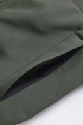 Купить Ветровка мужская софтшелл виндстоппер с капюшоном спортивная цвета хаки 9617_1Kh, фото 18