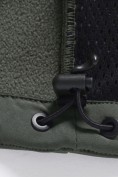 Купить Ветровка мужская софтшелл виндстоппер с капюшоном спортивная цвета хаки 9617_1Kh, фото 21