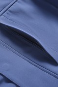 Купить Ветровка мужская софтшелл виндстоппер с капюшоном спортивная синего цвета 9617_1S, фото 14