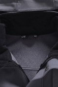 Купить Ветровка мужская софтшелл виндстоппер с капюшоном спортивная темно-серого цвета 9617_1TC, фото 22
