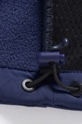 Купить Ветровка мужская софтшелл виндстоппер с капюшоном спортивная темно-синего цвета 9617_1TS, фото 22