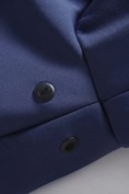Купить Ветровка мужская софтшелл виндстоппер с капюшоном спортивная темно-синего цвета 9617_1TS, фото 14