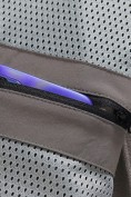 Купить Парка женская софтшелл виндстоппер удлинённая с капюшоном темно-серого цвета 9618_1TC, фото 20
