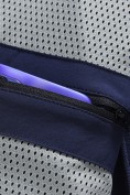 Купить Парка женская софтшелл виндстоппер удлинённая с капюшоном темно-синего цвета 9618_1TS, фото 12