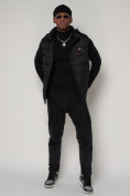 Купить Спортивная жилетка утепленная мужская черного цвета 961Ch, фото 11