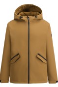 Купить Ветровка женская софтшелл большого размера с капюшоном ветрозащитная горчичного цвета 9620_1G