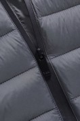 Купить Куртка мужская гибридная стёганая с капюшоном с графеновой подкладкой темно-серого цвета 9621_1TC, фото 17