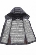 Купить Гибридная куртка для мальчика с графеновой подкладкой темно-серого цвета 9621_3TC, фото 10