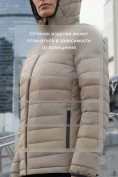 Купить Куртка женская гибридная стёганая с капюшоном с графеновой подкладкой бежевого цвета 9622_1B, фото 2