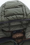 Купить Куртка женская гибридная стёганая с капюшоном с графеновой подкладкой цвета хаки 9622_1Kh, фото 14
