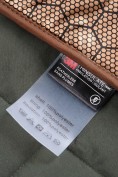Купить Куртка женская гибридная стёганая с капюшоном с графеновой подкладкой цвета хаки 9622_1Kh, фото 12