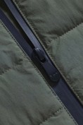 Купить Куртка женская гибридная стёганая с капюшоном с графеновой подкладкой цвета хаки 9622_1Kh, фото 13